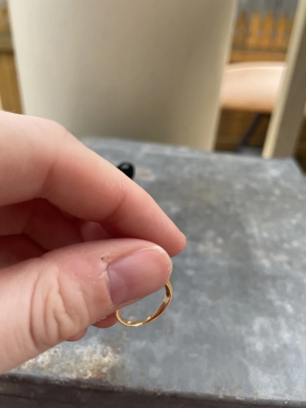 14k Gold and Diamonds ‘90s Bridal Set Puzzle Stack Set, 5.41 g, Size 3.5-4 - Picture 5 of 10